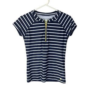 Vineyard Vines Performance Athletic Quarter Zip Short‎ Sleeve Nautical Top XS